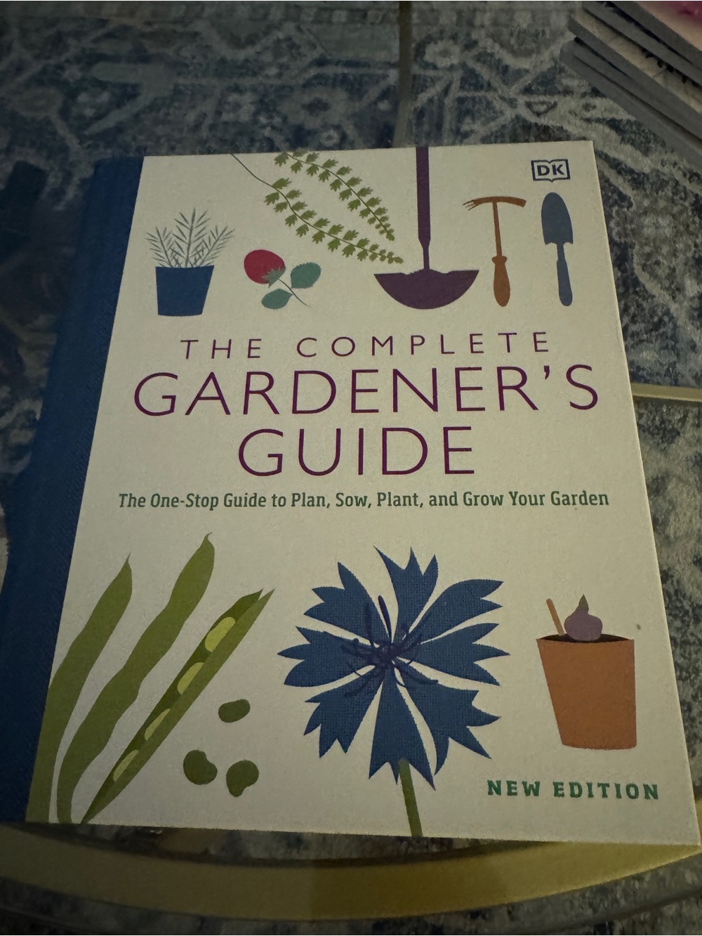 DK The Complete Gardener's Guide — White & Blue Illustrated Hardcover